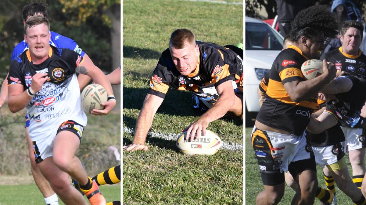 NEW SIGNINGS: Former Oberon Tigers players Blake Fitzpatrick, Jackson Brien and Abel Lefaoseu were all recruited by St Pat's in the off-season.