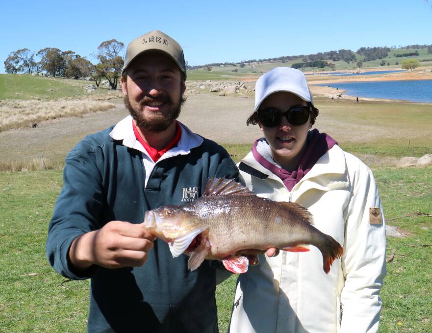 WINNER: Nadia Mesic from Albion Park Rail received first prize for the biggest fish in last year's Oberon Redfin Roundup. It was 410 millimetres long.