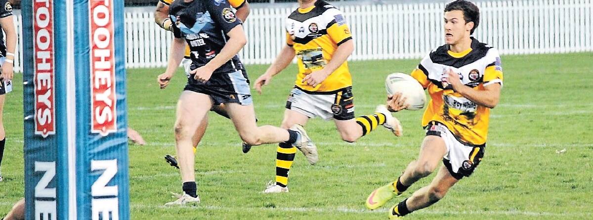 ON THE HUNT: The Oberon Tigers' talented young player Josh Rivett in space. Rivett has been named Group 10's player of the year in under 18s.