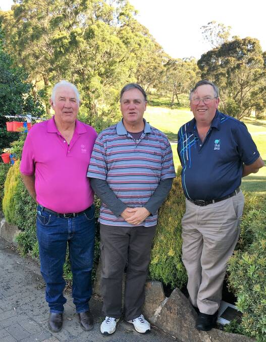 ON COURSE: Kevin McGrath, Alan Cairney and Eric Whalan.