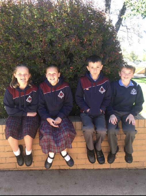 LIT HIT: St Joseph's School year six students Kage, Nicholas, Janae and Neive took part in the KidsLit Competition in Orange.