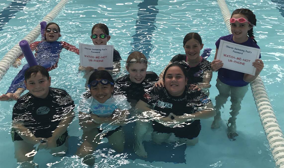 LIFESAVING SKILLS: Oberon Public students have been taught skills including water awareness, water confidence and stroke correction. 