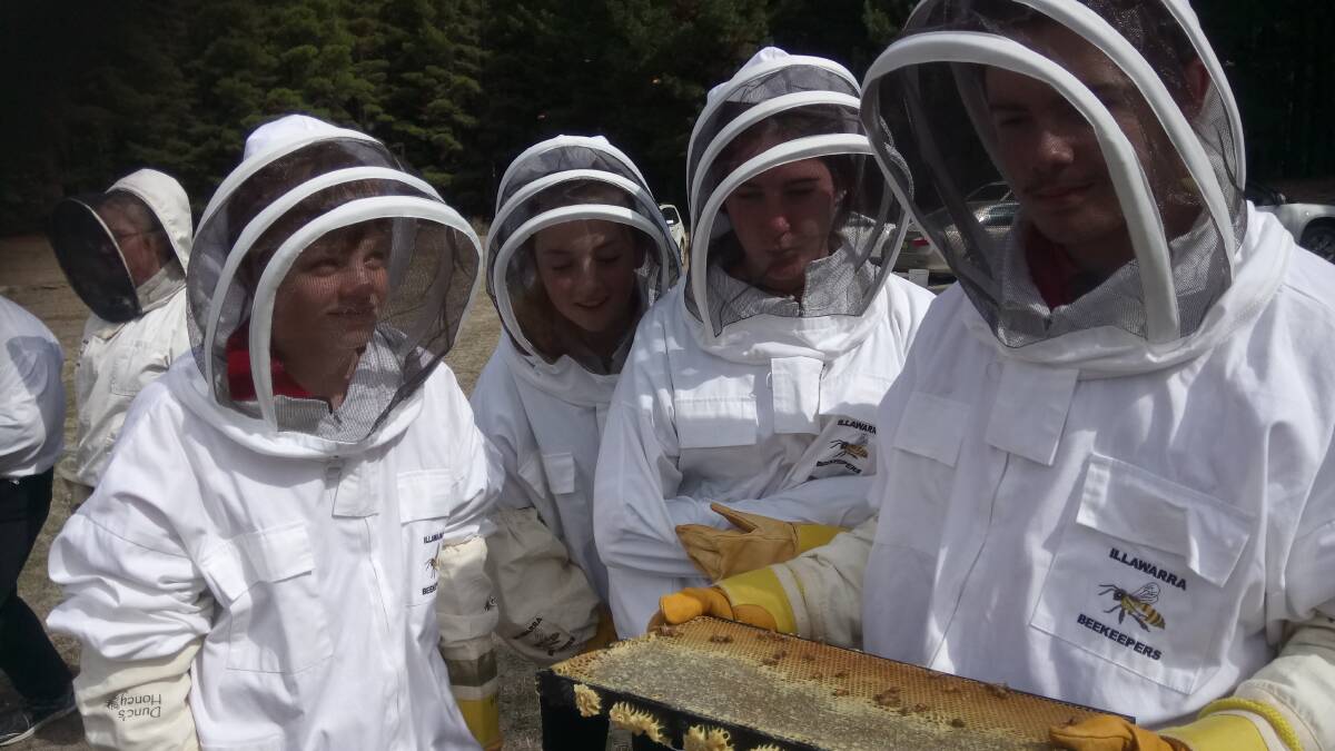 GOOD SUITS: Oberon High students learnt more about the bee industry at a recent seminar.