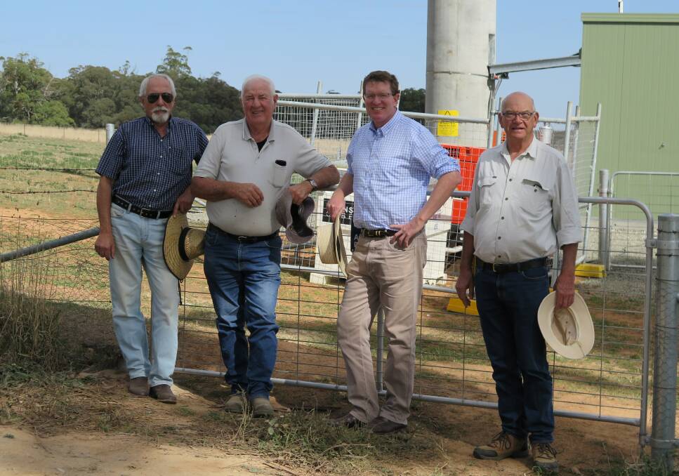 SWITCHED ON: Brian Ross, Kevin McGrath, Federal Member for Calare Andrew Gee and Oberon councillor Don Capel.