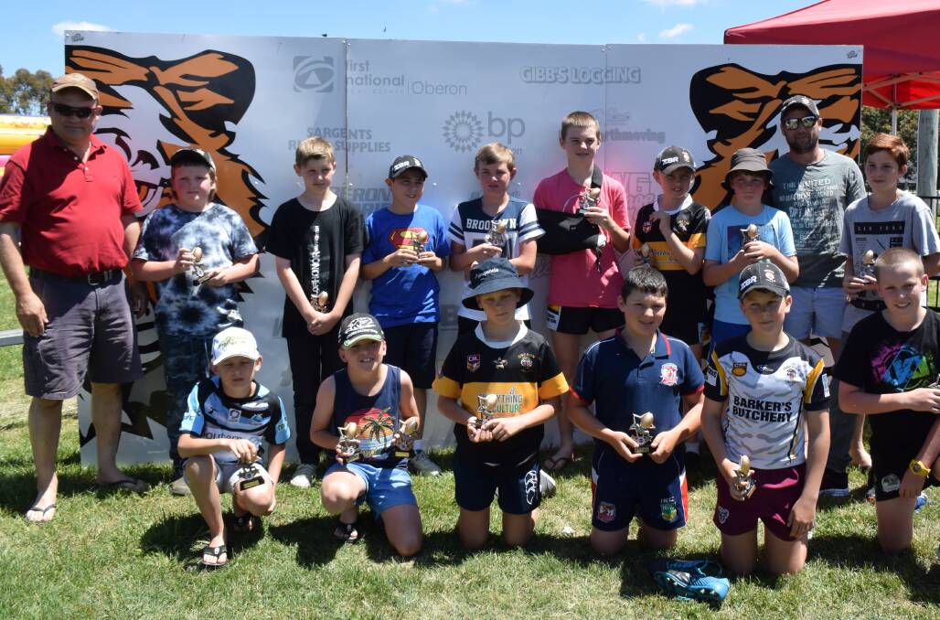 The under 12s award winners at the presentation day held on Sunday,