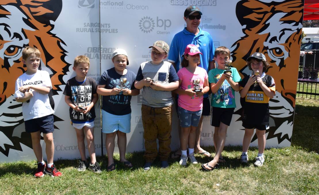 The under 8s award winners enjoyed the presentation day.