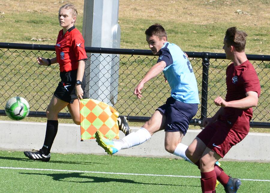 STEPPING UP: Bathurst's Cole Mutton is one of a number of Central West talents now playing in the Y-League. Photo: NSW SCHOOLS FOOTBALL