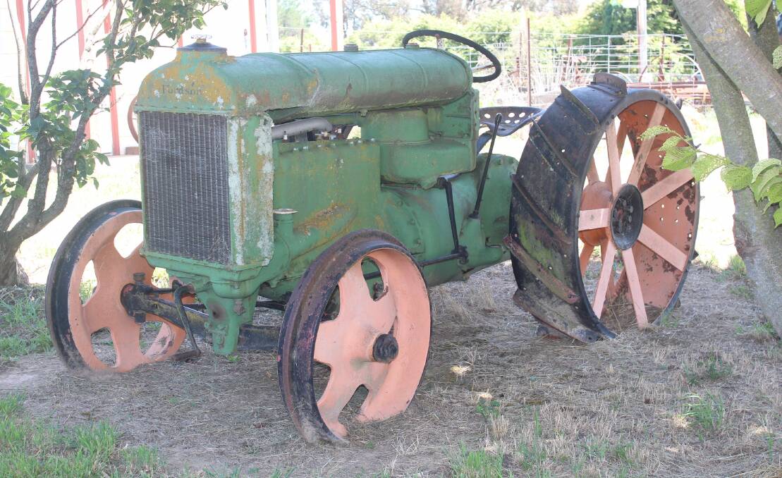 HISTORY: One of the outside exhibits at the museum – the Fordson tractor believed to be the first wheeled tractor in the Oberon district.
