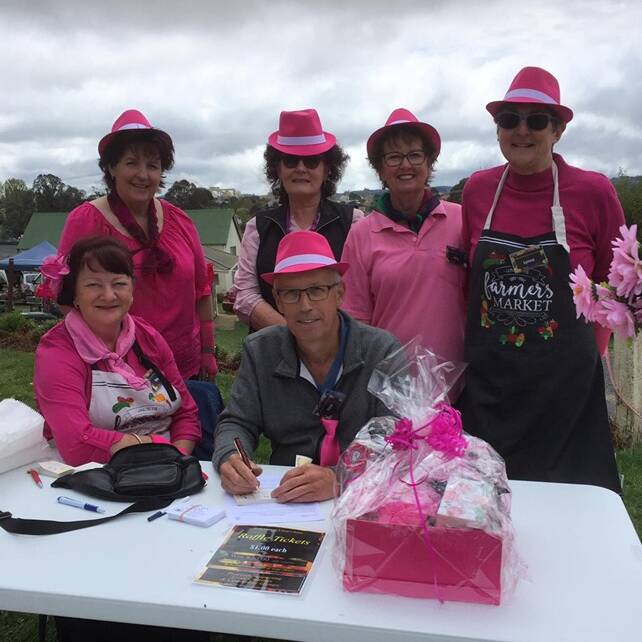SUPPORT: There was lots of pink at the Oberon Community and Farmers' Market held on the weekend.