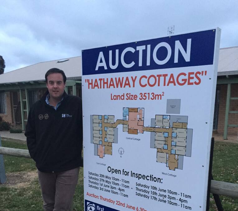 FLASHBACK: James Walton from Oberon First National Real Estate when Hathaway Cottages was going to auction in 2017.