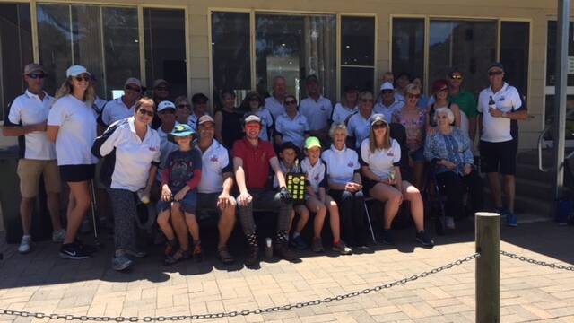 FAMILY MATTERS: The Robinson family at the Oberon Golf Club. A strong field of golfers played for the Jack Robinson Memorial Shield.
