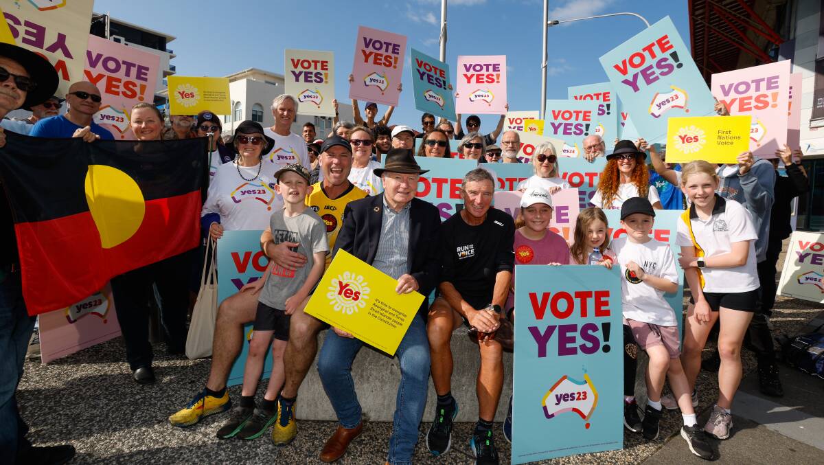 Yes23 campaigners in Wollongong last month. Picture by Anna Warr