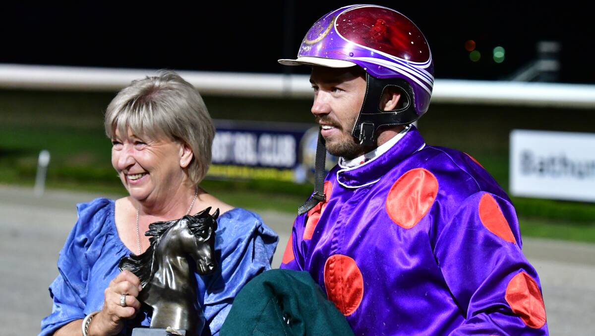 CUP HUNTER: Doug Hewitt, pictured with his mother Cath, will drive Royal Story in Friday's Oberon Cup. Photo: ALEXANDER GRANT
