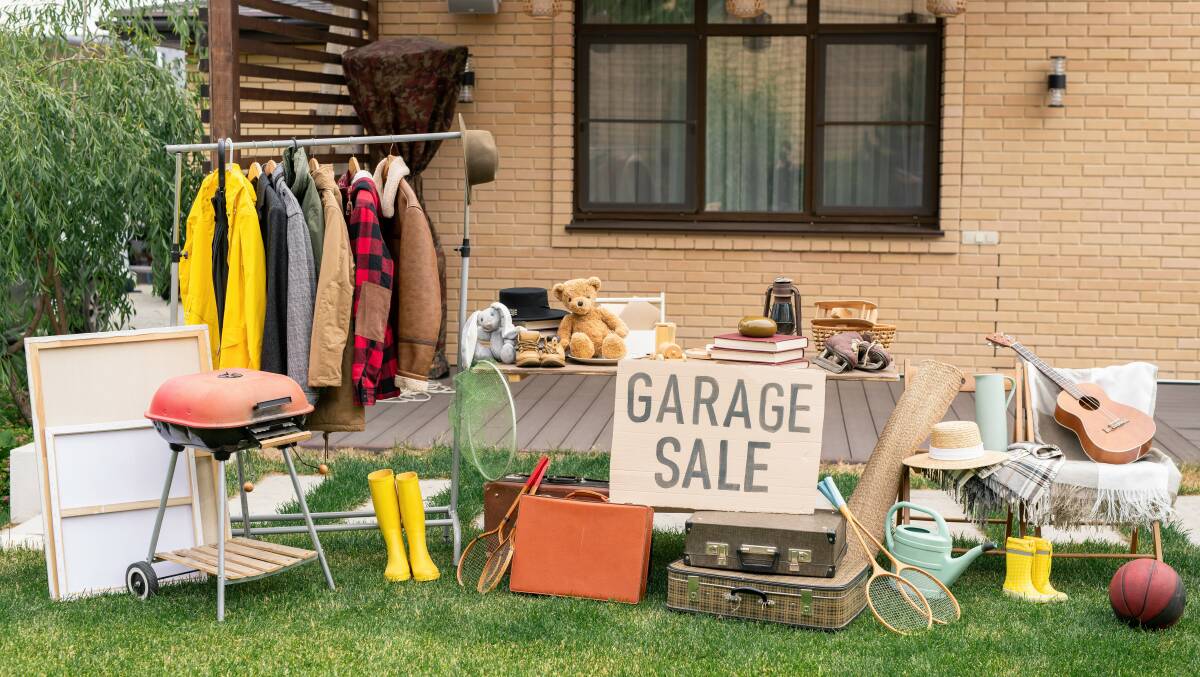Garage sale trail: Pick up a bargain.