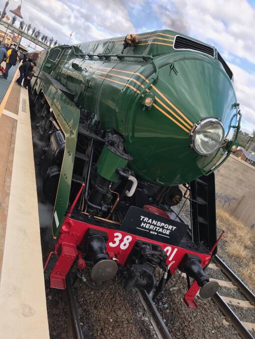 Locomotive 3801: Ride the rails this weekend.