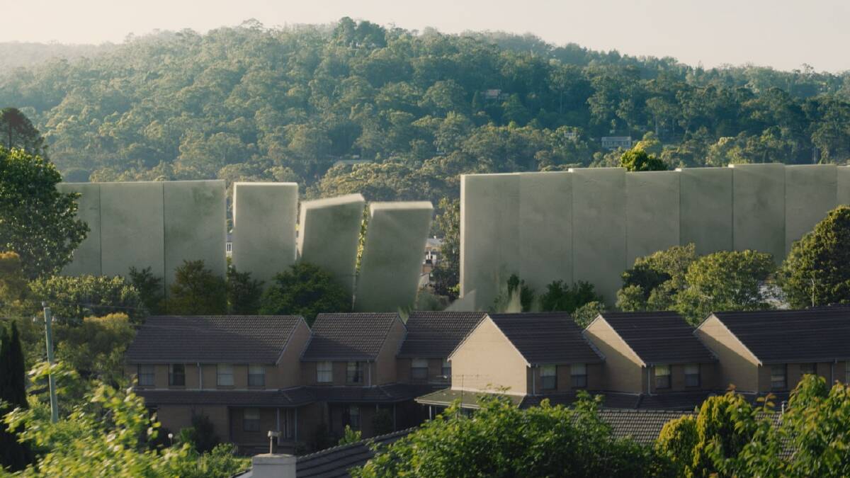 Walls come tumbling down.