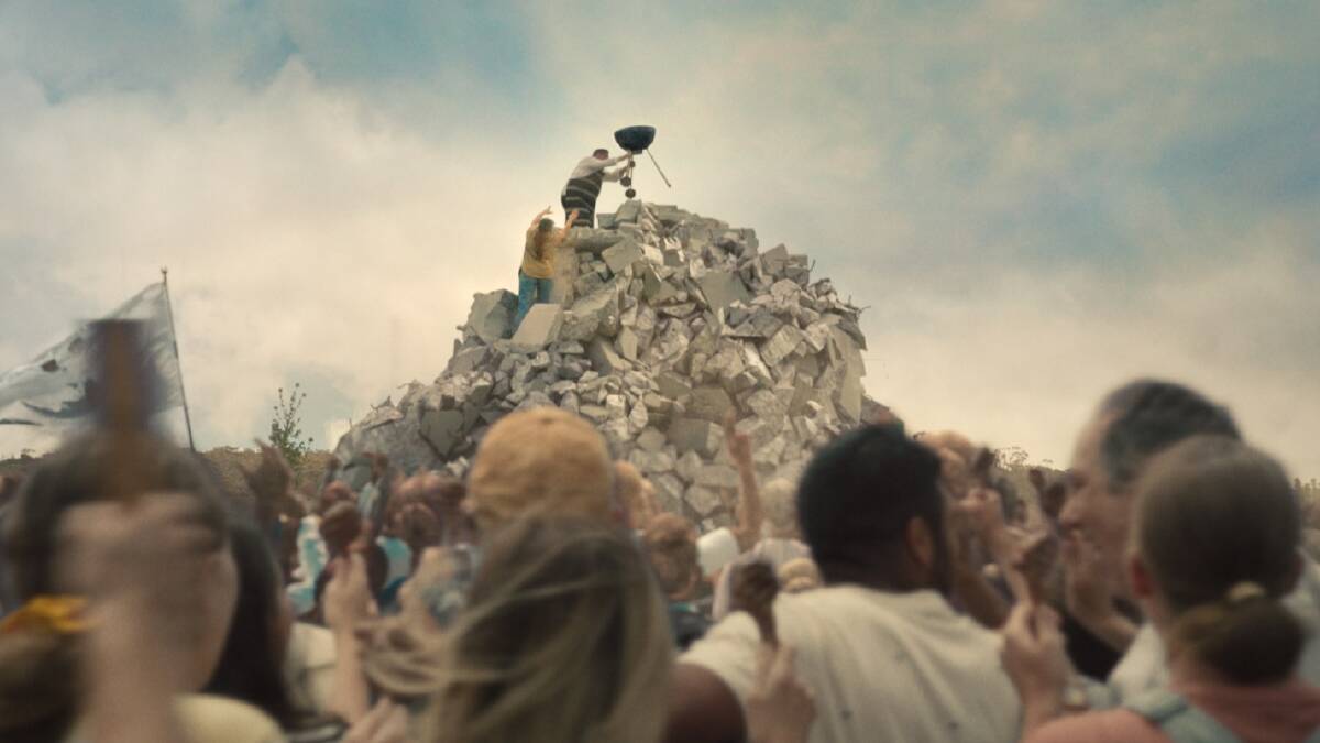 Lamb on barbie ascends to glory.