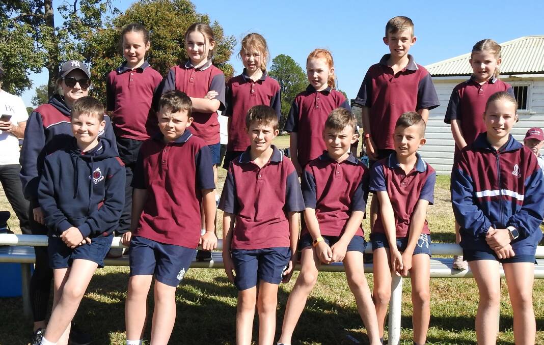 N THE RUN: St Joseph's students at the regional cross country at Coolah.