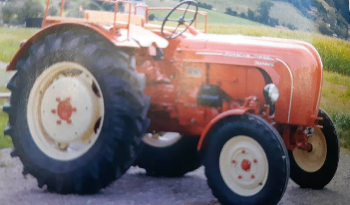 FAMOUS NAME: A 1954 Porsche tractor would be a collector's item. 