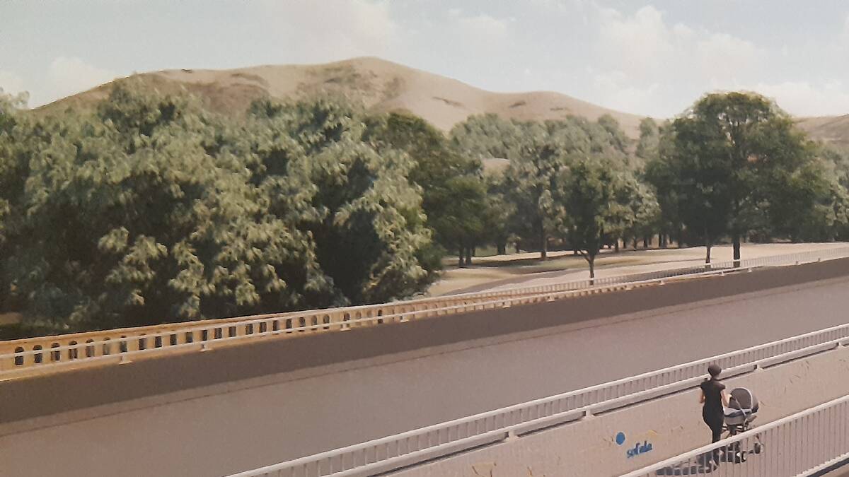 ARTIST'S IMPRESSION: The proposed replacement bridge across the Turon River at Sofala.