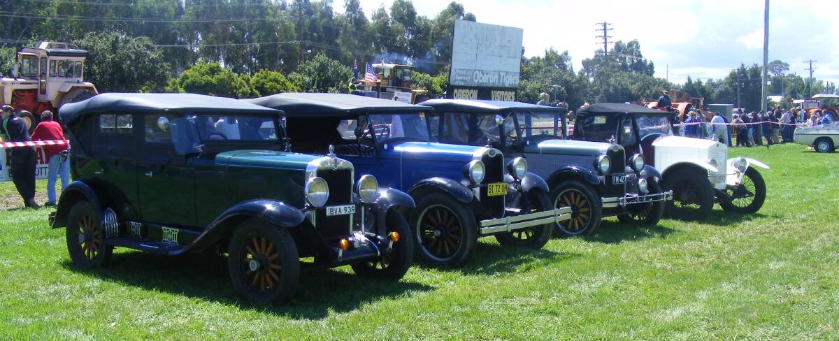 GOLDEN OLDIES: Motor up to the Oberon Heritage Fair to see some four-wheel beauties which are lovingly restored. On display will also be old trucks and tractors.
