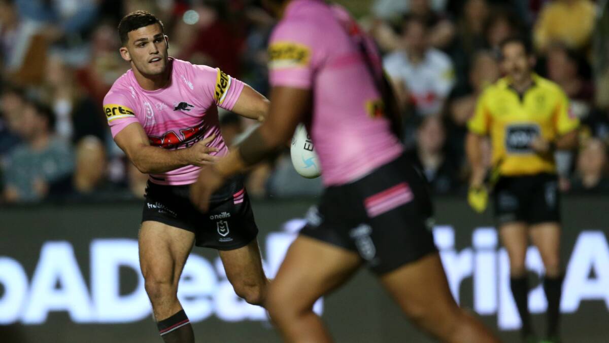 The Panthers can absolutely go back-to-back with halfback Nathan Cleary steering the ship. Picture: Geoff Jones