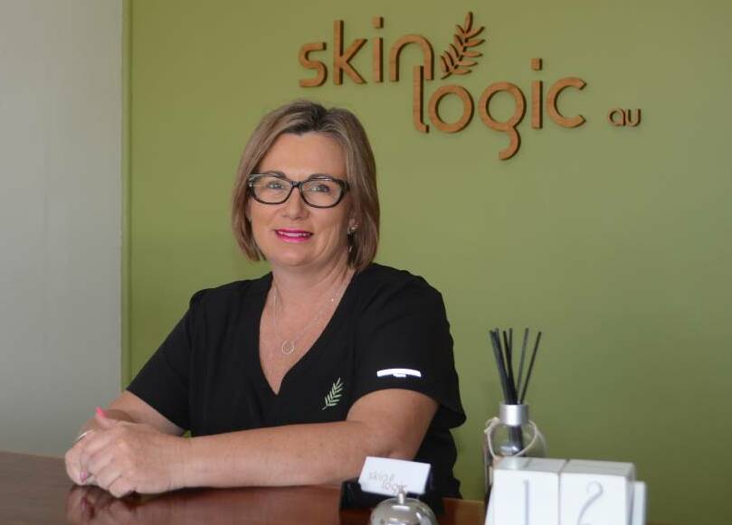Former dairy farmer Kylie Squires has since become a beautician at Skin Logic in Dubbo. Photo: Taylor Jurd. 
