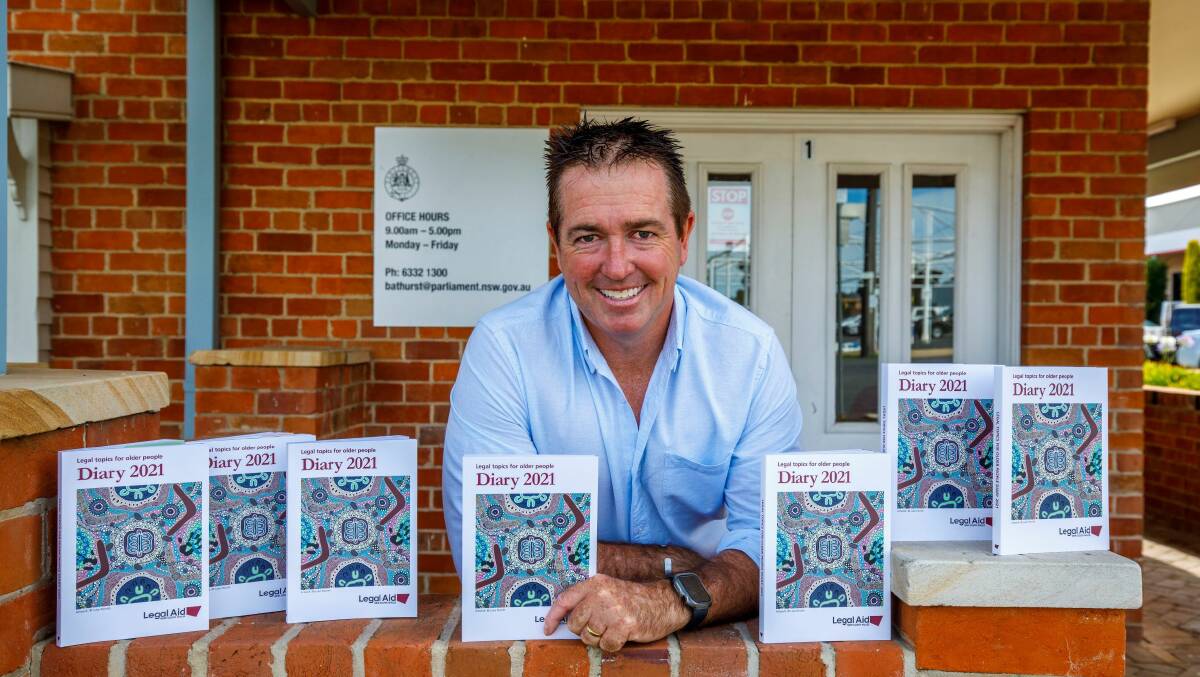 PICK UP YOUR COPY: Paul Toole is encouraging seniors to collect the 2021 diary from his office. Picture: SUPPLIED