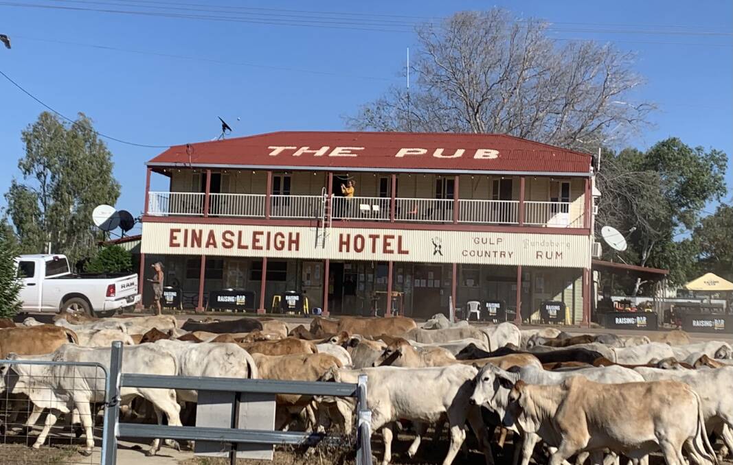 The Einasleigh Hotel, constructed in 1909, was erected during a brief period of prosperity and expansion in the copper mining town of Einasleigh, during the peak extraction years of the Einasleigh Copper Mine. Picture: Supplied. 