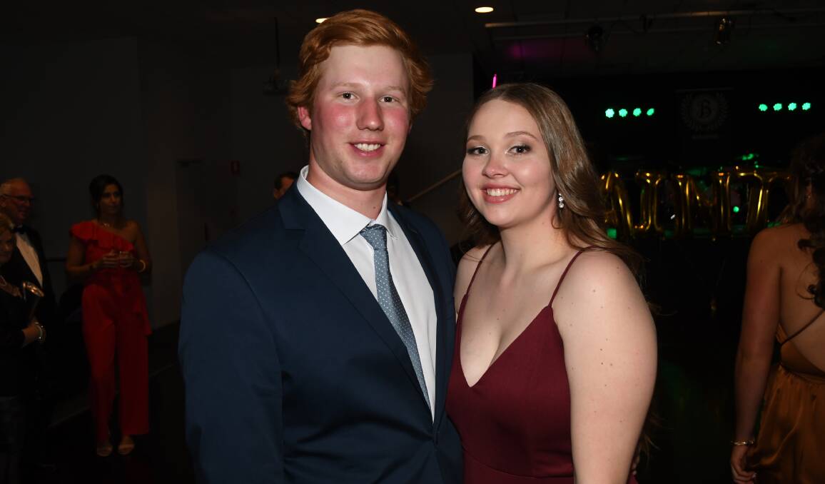 WHAT'S IN A NAME: All Saints' College student Jack Dunn (pictured with Zoe Gale at Saturday night's valedictory ball) finished the HSC exams this year. Jack was one of the most common names among HSC students. Photo: FILE