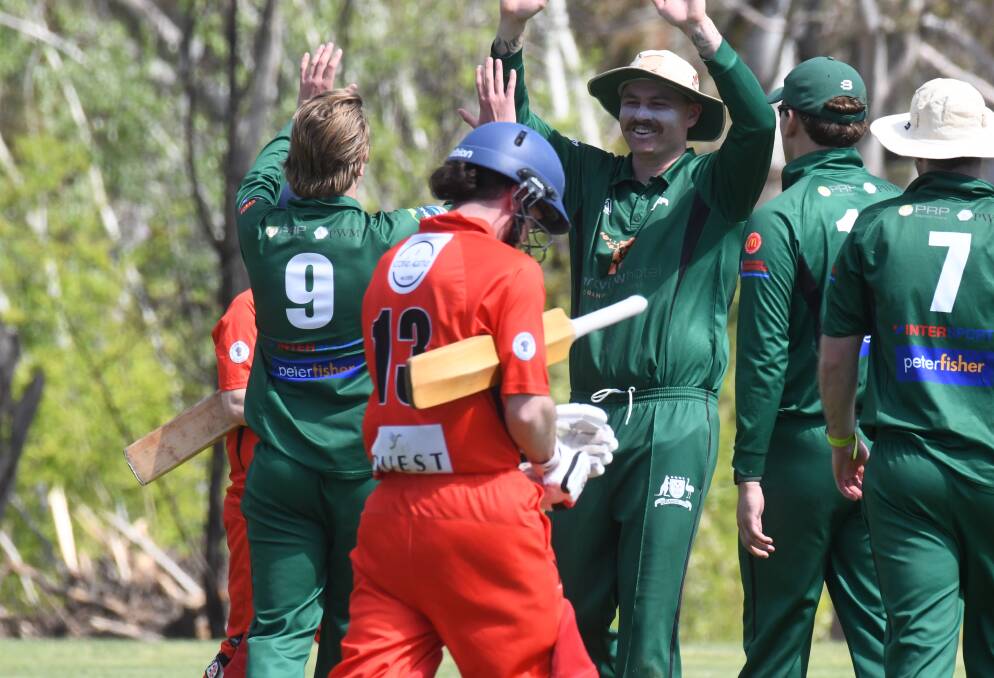Unbeaten Centrals batter Sean Kelly walks off the field after his side was bowled out for 91 in round two against Orange City. Picture by Carla Freedman