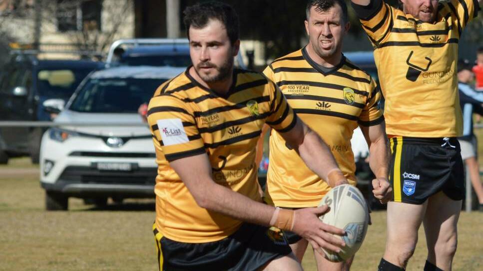 Alex McMillan playing for Eugowra in 2021. File picture