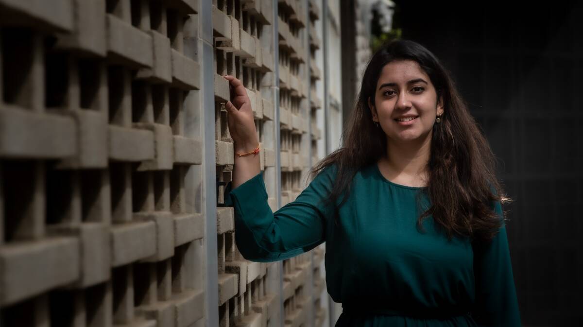 Himangi Ticku started the role with Prisoners Aid ACT for university and quickly found a passion for it. Picture: Karleen Minney