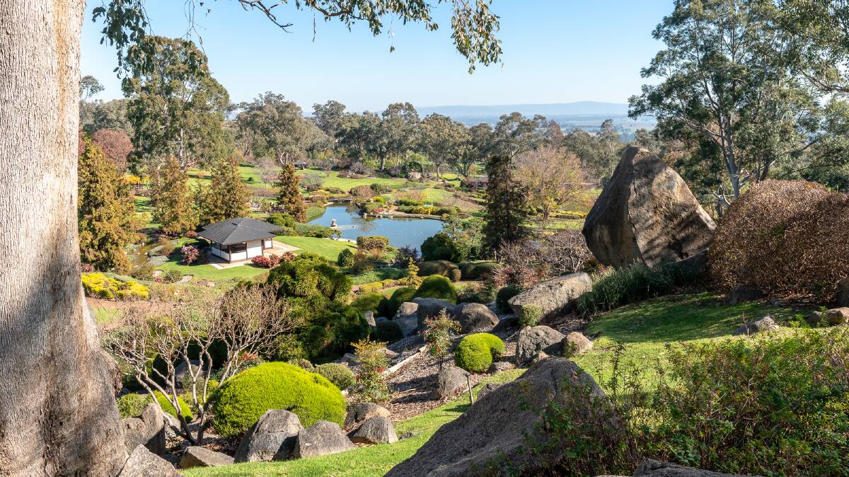 The Japanese Garden at Cowra was designed by Ken Nakajima in 1979.