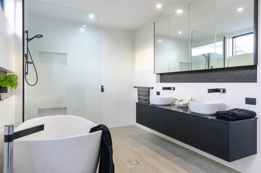 SLEEK: Ensuring consistency throughout the house, Sarah Waller chose Methven Aurajet Aio showers for every bathroom, their perfect pressure working well despite the limited water supply. 