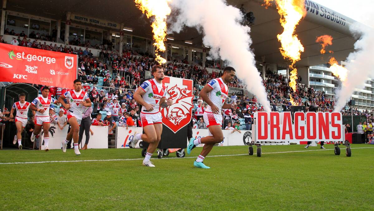 The St George Illawarra Dragons will play one of their pre-season matches in the Central West next year. Picture by Anna Warr
