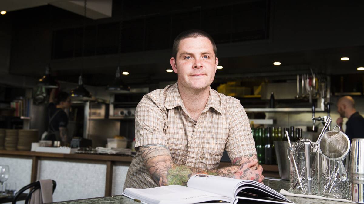 Mal Hanslow is cooking from Josh Niland's The Whole Fish cookbook. Picture: Dion Georgopoulos