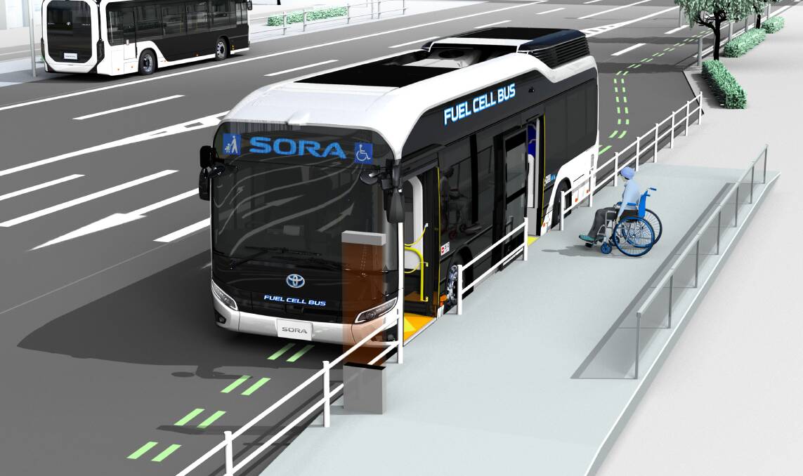Toyota's new generation hydrogen fuel cell bus, the Sora, was to have moved passengers around venues until the 2020 Olympics in Japan was canned.