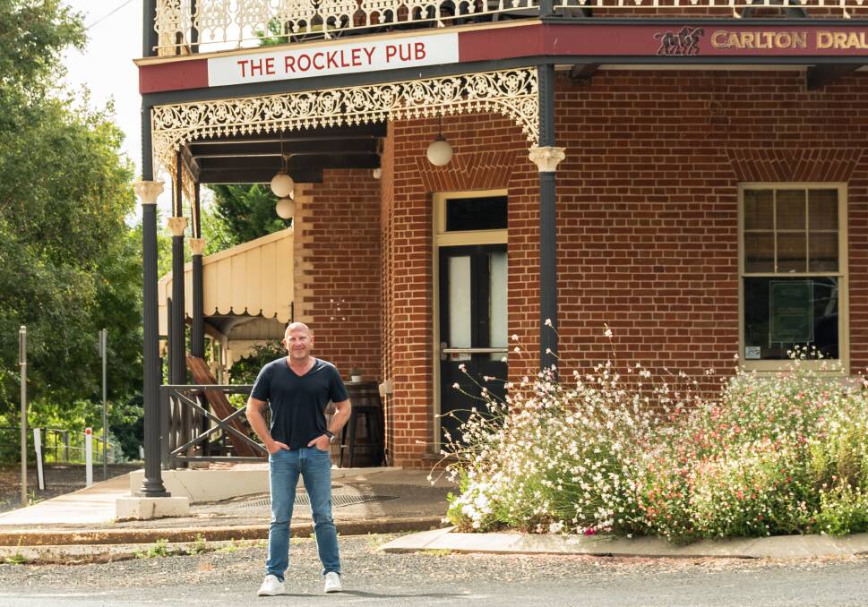 Chef Matt Moran outside The Rockley Pub, which he purchased in 2021. Photo: BELL HARRIS