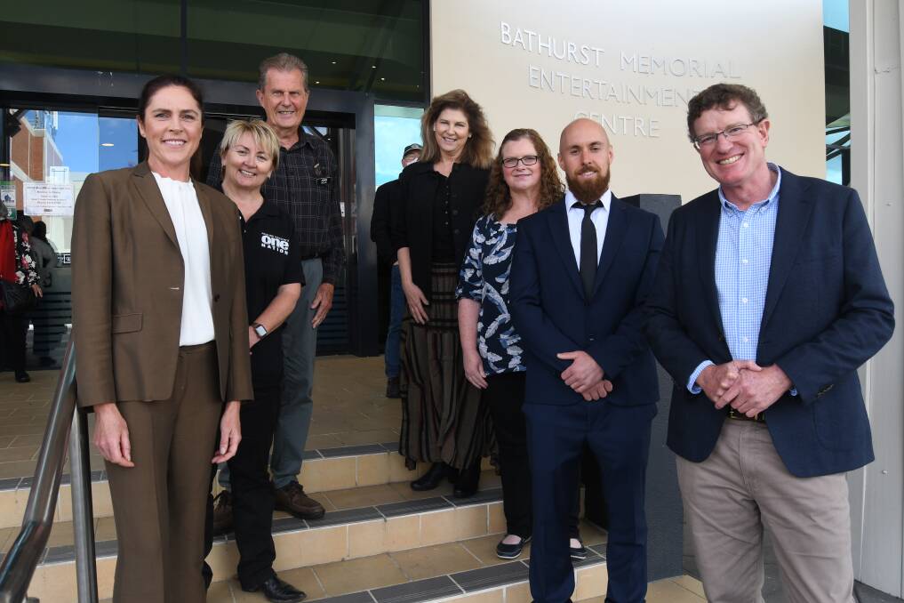 BROUGHT TOGETHER: CPSA president John Hollis (third from left) with candidates Kate Hook, Stacey Whittaker, Kay Nankervis, Sarah Elliott, Adam Jannis and Andrew Gee following Thursday's candidate forum. 