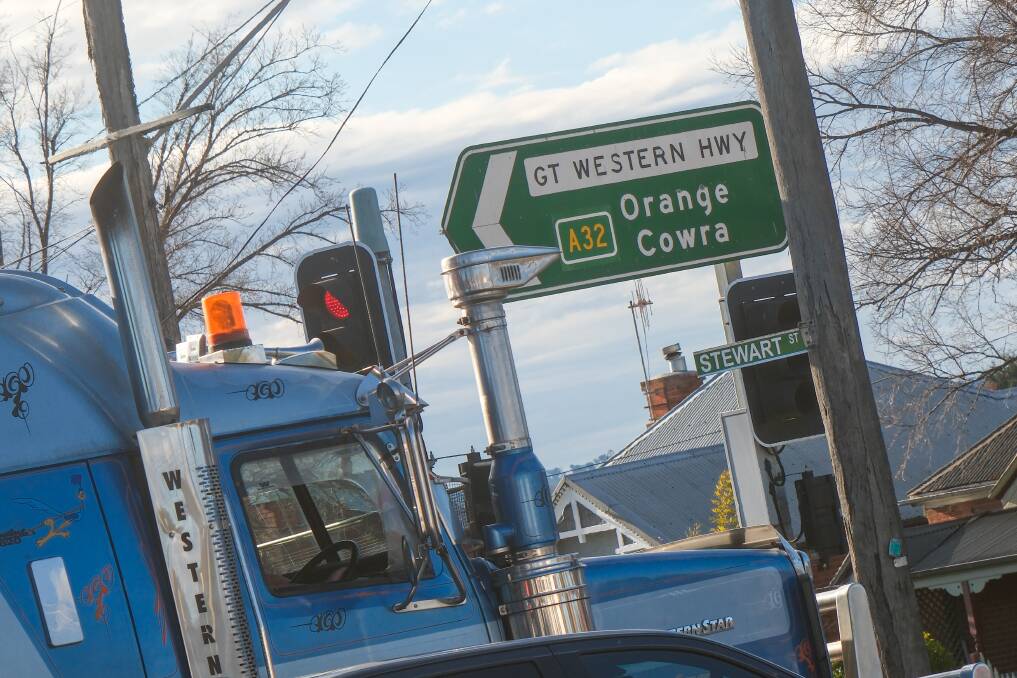 A heavy vehicle travelling through the busy freight route in Bathurst. Picture by James Arrow A heavy vehicle travelling through the busy freight route in Bathurst. Picture by James Arrow