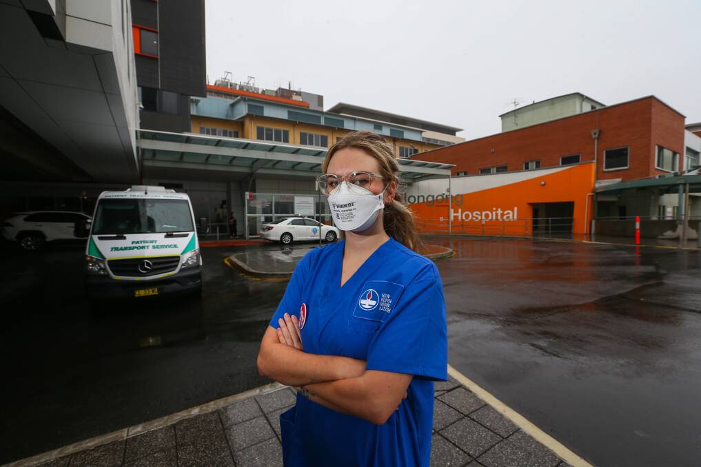 BURNT OUT: Genevieve Stone, from the Wollongong branch of the NSW Nurses and Midwives' Association, says nurses are struggling. Picture: Wesley Lonergan