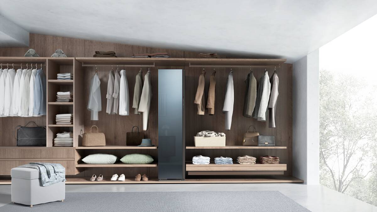 The Bespoke Mirror AirDresser takes an innovative approach to clothing care, offering safe and hygienic treatment for clothes in-between washes. Picture Samsung 
