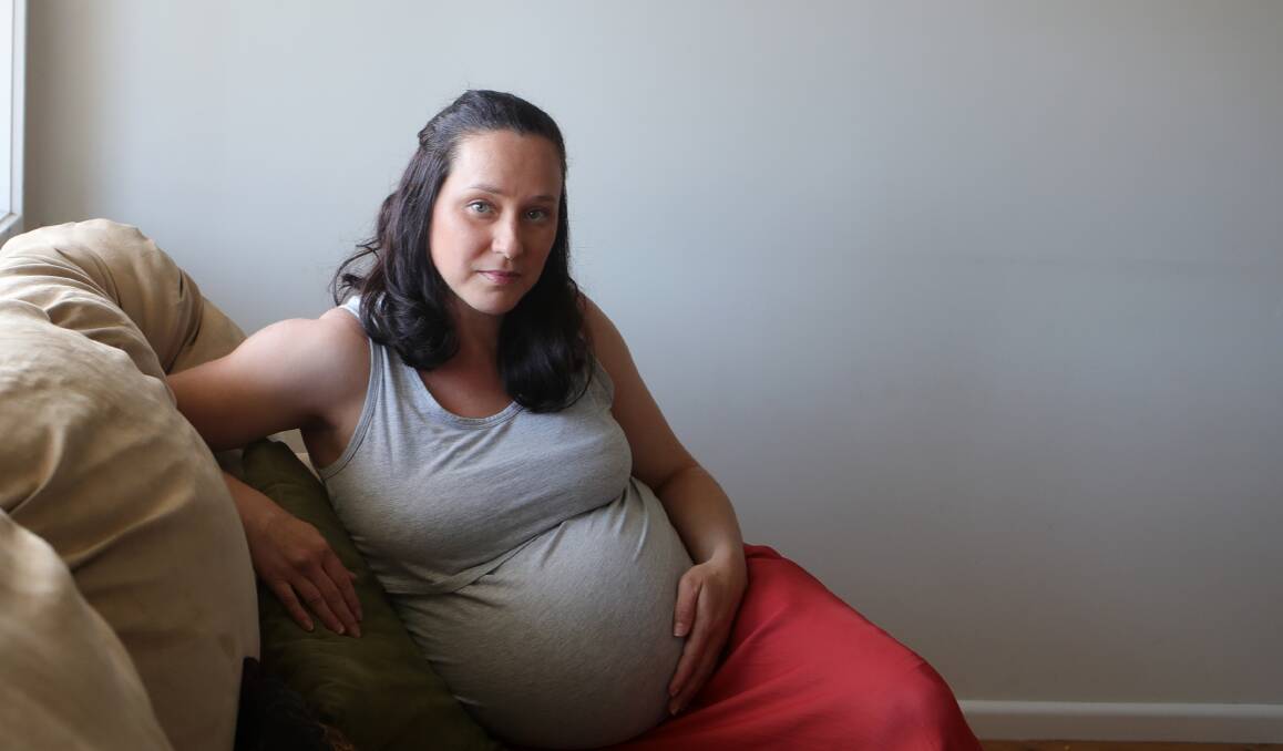 Expectant mum Rachel Lee. Photo: Sylvia Liber