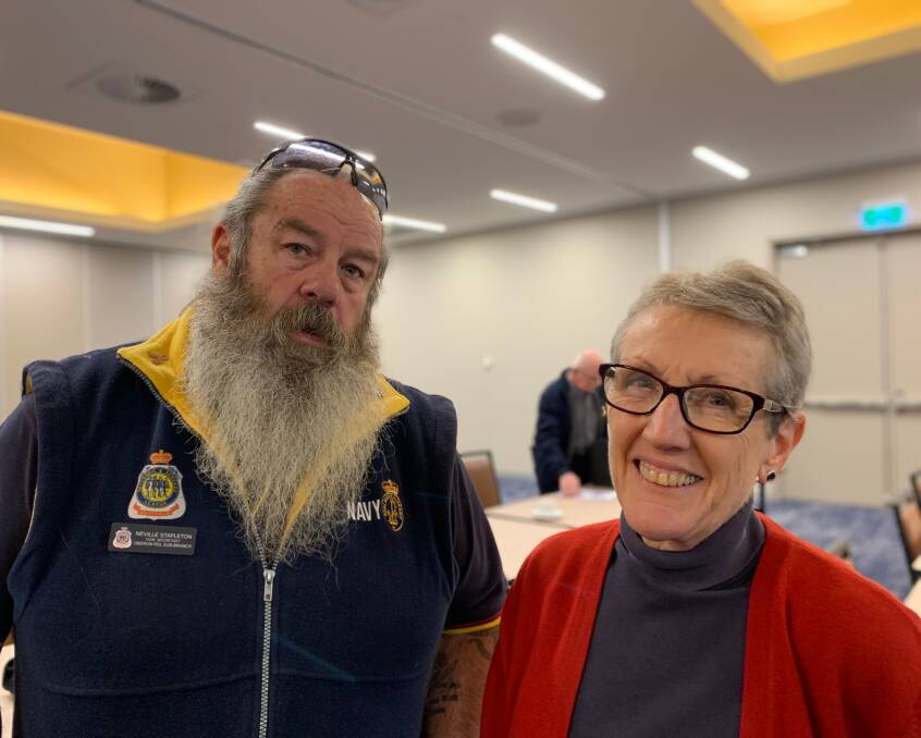 WE WERE THERE: Oberon RSL Sub-Branch secretary Neville Stapleton and sub-branch member Elaine Boxer attended the NSW RSL training day.
