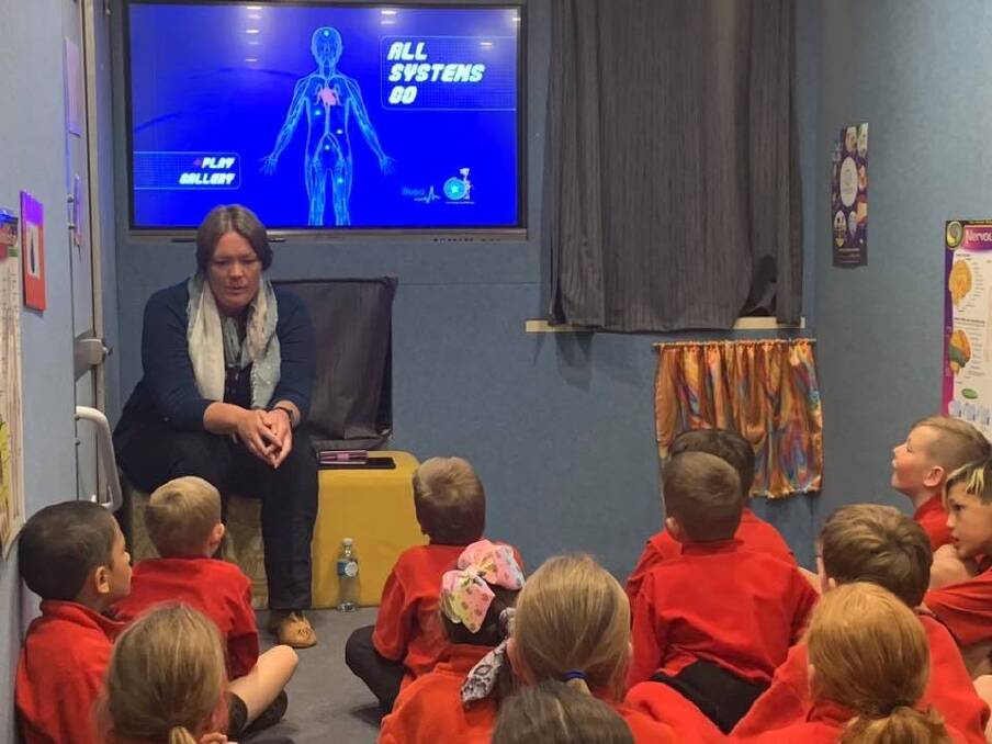 LISTENING: Oberon Public School students enjoyed a visit from the Life Education Van and learnt about staying healthy.