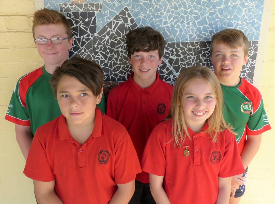 SUCCESS: Five students from Oberon Public School attended the Bathurst District Football trials and now go through to the district team.