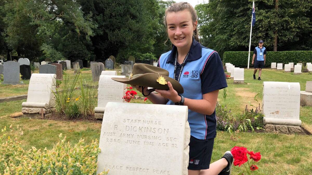 FOREIGN LANDS: Oberon High School student Peta McGrath has returned from the NSW Premier's Anzac Memorial Scholarship Tour.