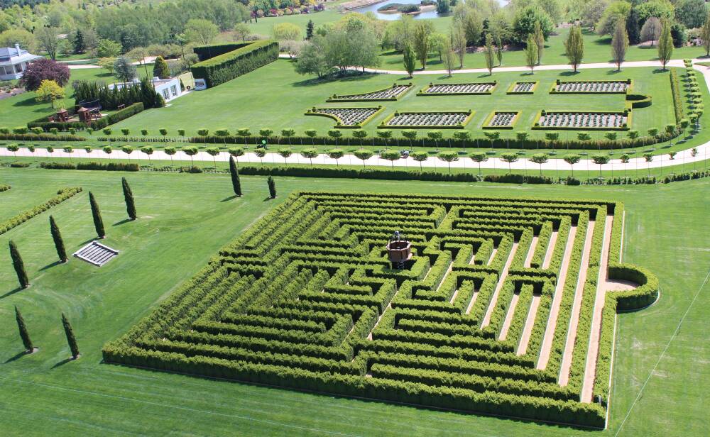 LOST AND FOUND: Mayfield Garden's spectacular maze will be open during the Autumn Festival.