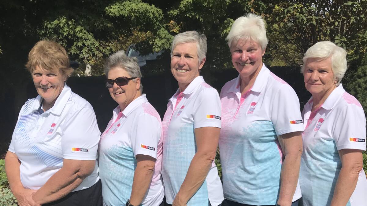 SUCCESS: Oberon women's golf pennants team Robyn Slattery, Katie Graham, Jenn Capel, Lyn Prowse and Flo Spence. Absent is Robyn Stapleton.